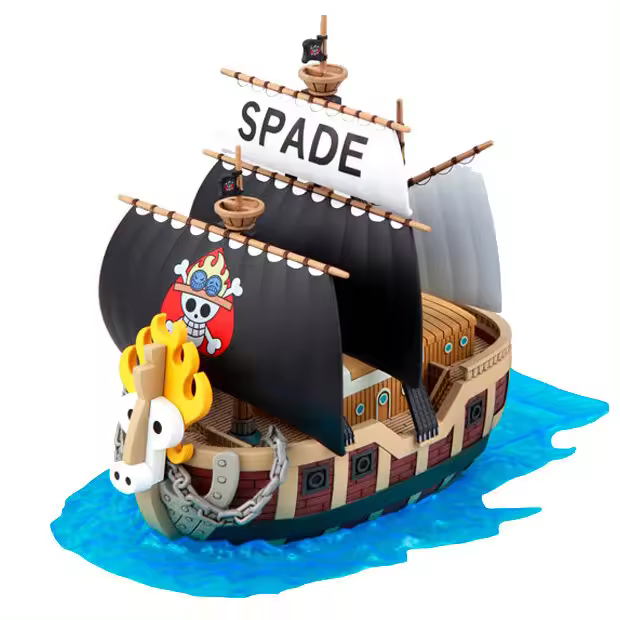 Figura Model Kit Barco Spade Pirates Ship One Piece 15cmFigura  Coleccionable - Idea de Regalo- Mercancia Oficial - Juguetes para Niños y Adultos - Movies Fans - Muñeco para Coleccionistas y Exposición - 1