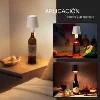 Lámpara De Mesa LED Táctil Recargable Con 3 Niveles De Iluminación Para Estudio Oficina Barra Luz Nocturna Sin Cable - details 6