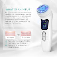 Dispositivo De Belleza Para Cuidado De La Piel MINI HiFu 4.0 Recargable Con Ultrasonido LED EMS Microcorriente Pulso Facial Levantamiento USB Charger Plástico - details 1