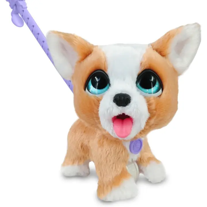 Just Play Mascota de Peluche Que Camina, furReal Poop-A-Lots Corgi Interactive Toy, de 20 cm, con 14 Piezas; Juguetes para niños a Partir de 4 años (28057) - 1