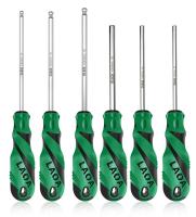 LAOA 1pc Destornillador De Cabeza Sférica Y Plana Con Magnetismo De Acero De Aleación S2 58HRC Mango Antideslizante Destornillador Magnético Para Herramientas De Reparación - details 7