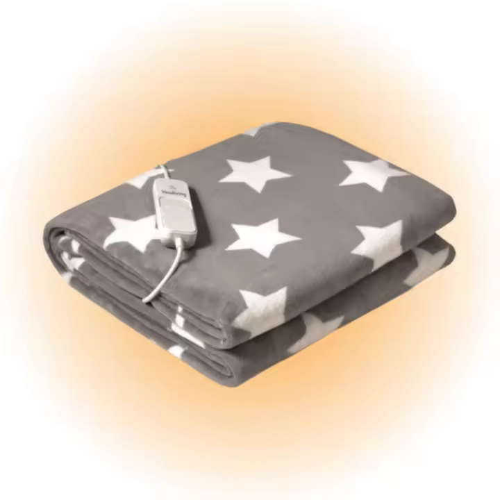 Manta Eléctrica Calentable Innoliving | 150x122 cm | 3 Niveles de Temperatura | Apagado Automático | Ideal para Relax | Lavable en Lavadora | 120W - 1