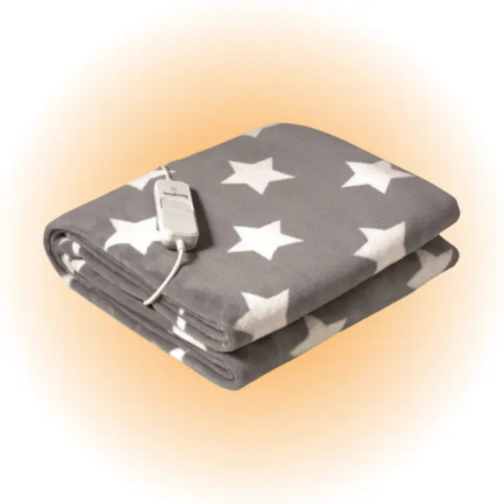 Manta Eléctrica Calentable Innoliving | 150x122 cm | 3 Niveles de Temperatura | Apagado Automático | Ideal para Relax | Lavable en Lavadora | 120W - 1