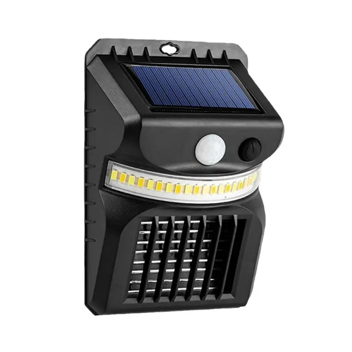 Lámpara Solar LED Mosquitera UV Con Electrochocolate Inteligente De Inducción Humana Luz Exterior Impermeable Para Exterior - 1