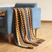 Manta De Terciopelo Bohemio Con Borlas Para Decoración De Sofa Y Cama Manta Suave Y Cálida Manta De Hogar De 127X152CM - details 6