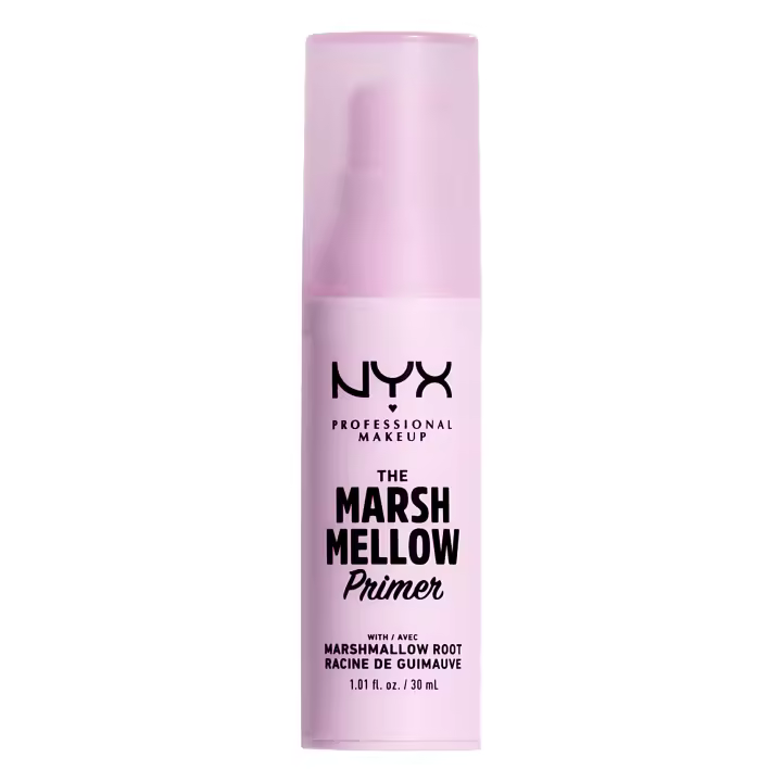 NYX Professional Makeup | Primer de rostro Marsh Mellow 24 horas de hidratación con extracto de raíz de Malvavisco, Calidad profesional, Textura Ligera, 30 ML - 1