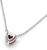 PANDORA Timeless Joyería con diseño de corazón centeleante con Cristales en color Rojo Cereza Jubileo - details 2