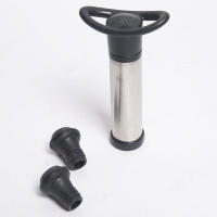 Tapa De Vino Con Bomba De Vacío Accesorios De Barra Sellador Aerator Negro Silicone Ecológico Para Mantener El Vino Fresco - details 5