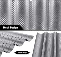 Baguette Baking Tray Perforated French Stick Loaf Baking Molds Pan for 4 Baguettes（Silver） - details 3