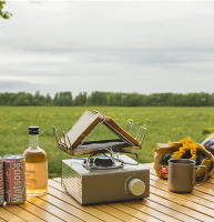 Toaster Plegable WESTTUNE Para Camping Y Excursiones Múltiple Propósito Asador Y Toaster Portátil De Pan Para Picnic Al Aire Libre Material De Acero Inoxidable - details 5