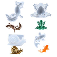 Molde De Silicona Para Resina Epoxy DIY Con Diseño De Rana Lagarto Caracol Molde Pequeño De Animal Para Creación De Manualidades - details 0