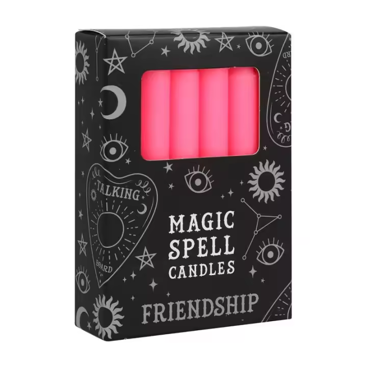 VELAS MAGICAS - MAGIC SPELL CANDLES - FRIENDSHIP - AMISTAD - PAQUETE 12 VELAS ROSAS - SPIRIT OF EQUINOX - 1