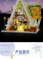 MORK Kit De Bloques De Construcción De Arquitectura Modular 1413pcs Modelo De Tienda De Flores Y Callejón Para Niños Juguetes Educativos Regalos Para Niños De 6 a 12 Años Y Adolescentes - details 4