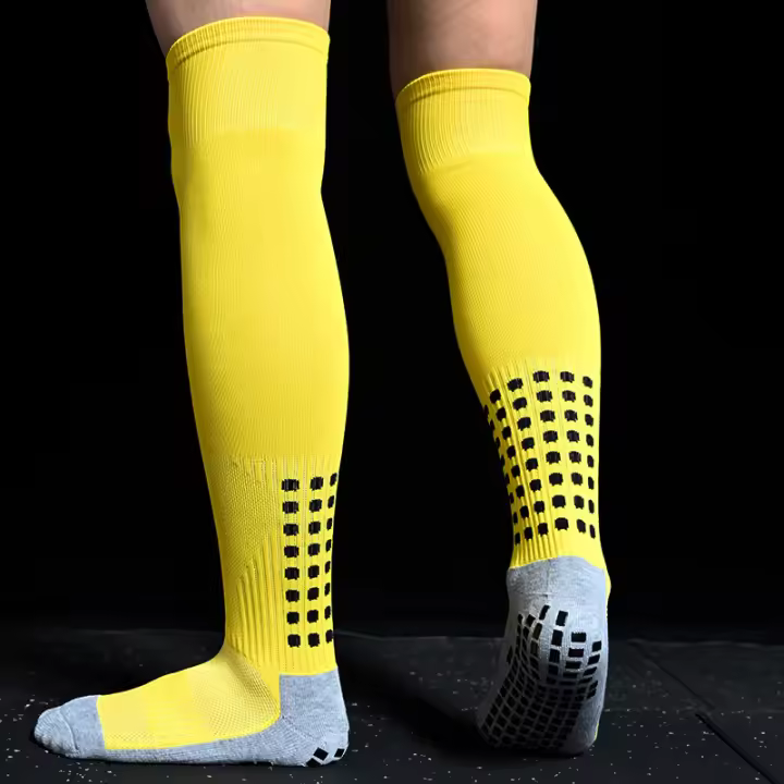 Calcetines De Fútbol Largos Antideslizantes Con Aspiración De Silicona Para Hombres Y Mujeres Calcetines Deportivos Para Rugby Y Béisbol - 1
