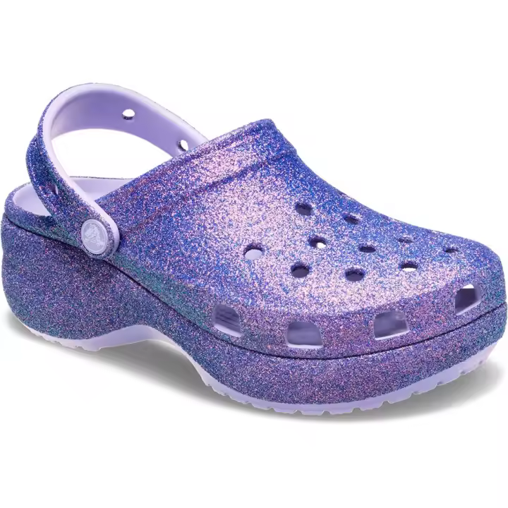 Crocs Zuecos Platform Irid Glitter Lila - 1