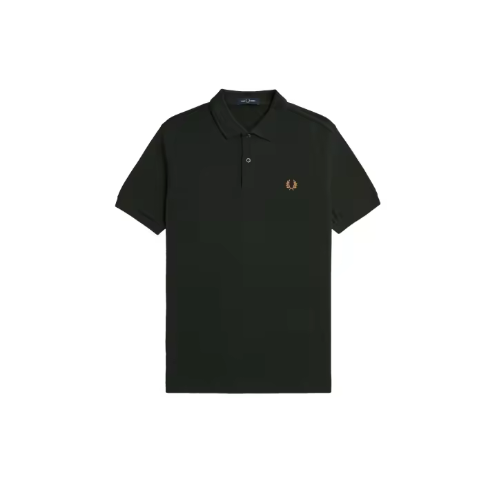 Fred Perry Slim Fit Plain Polo Night Green / Light Rust - 1