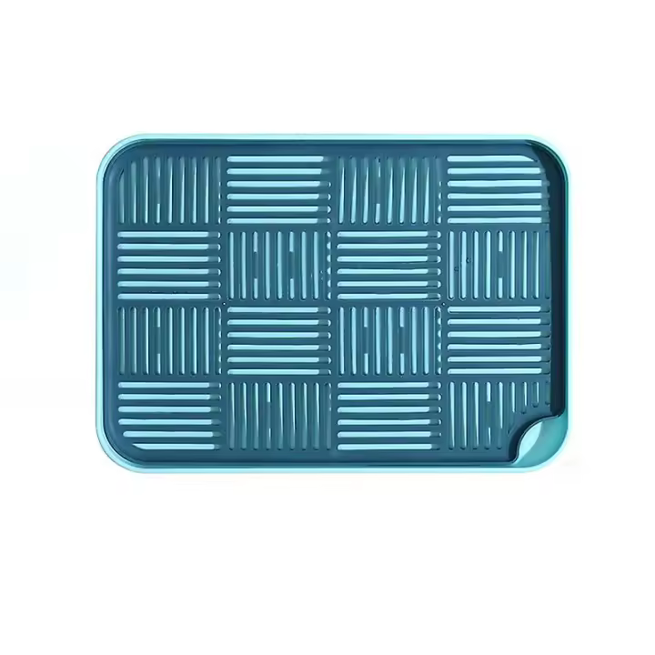 Bandeja de Goteo, escurridor de Platos con bandeja de Goteo, escurridor de platos, reja de Goteo para Cocina Azul - 1