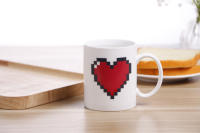 Taza De Café Cerámica Cambio De Color En Forma De Corazón De Durazno 330ML Diseño Creativo Regalo Preferido Para El Día Del Amor Taza Mágica Para Bebidas - details 7