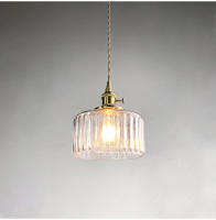 Lámpara Colgante De Vidrio Verde Vintage Con Interruptor Para Dormitorio Y Sala De Estar Iluminación Interior LED Nordic Copper Loft - details 9