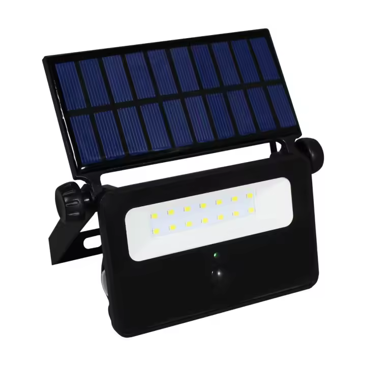 Minifoco Solar con sensor de movimiento potencia de 15W y flujo luminose de 1600lm. IP65 Electro DH - 1