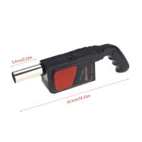 Ventilador Eléctrico Portátil Para Barbacoa Y Camping TOPINCN Negro Accesorio De Barbacoa Y Pastelería Con Tubo De Aire De 5.9cm Longitud Total De 26.5cm Requiere 4 Pilas AA (no Incluidas) - details 7