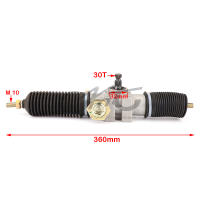 Juego De Dirección Asistida 360mm 30T Eje De Carrocería De Rosca Y Pinión Para DIY Go Kart Buggy Karting ATV UTV Moto Piezas Metálicas Duraderas Color Negro Plateado - details 1