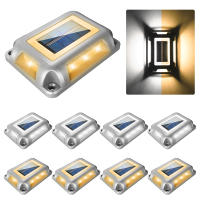 1PC Luz Solar De Piso Rectangular Con 16 LEDs Super Brillantes IP65 Impermeable Para Marcadores De Acceso Y Luz De Escalera Solar Luz De Piso De Pared - details 1
