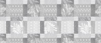 Mantel Hulehule Tex - Hule Huletec Estampado Cuadros Tonos Grises y Plata Impermeable Anti manchas - BIELLE GRIS - details 1