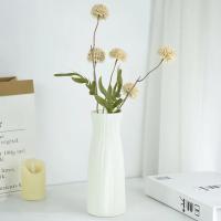 Vaso De Flores Moderno En Blanco De Plástico Decoración Nórdica Para Sala De Estar Arreglo Floral Ornamento De Hogar - details 2