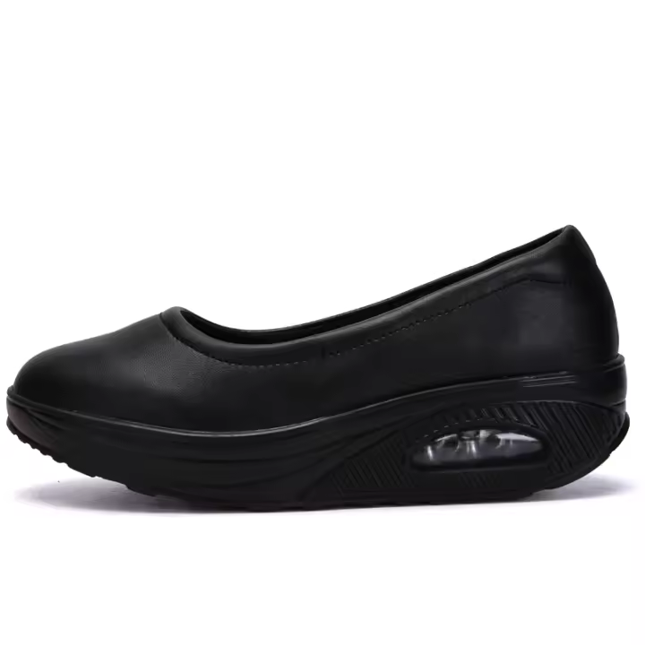 Calzado informal para caminar con plataforma de cuña para mujer - 1