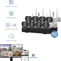 NIVIAN Kit de Cámaras WiFi CCTV 2K, IA Detección de Humanos, Audio Bidireccional, Visión Nocturna, Grabación en HDD, App EseeCloud, Salida HDMI para TV/Monitor NV-KIT1630W6-8CAM - details 0