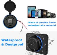 Cargador dual-USB Para Coche Con Luz Indicadora 12V 24V 3.1A Enchufe De Poder Adecuado Para Barcos Y Automóviles - details 5