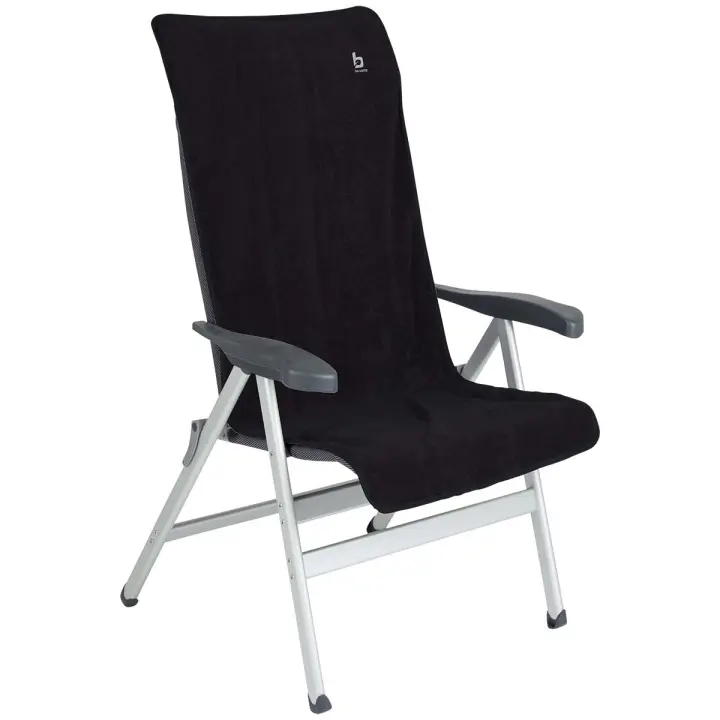 Bo-Camp - Toalla para silla M - Universal - Tejido de rizo - Antracita - 1