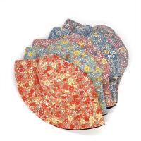 Sombrero De Buho De Panales Para Mujer 2024 Moda Impresión Floral Algodón Reversible Protección Solar Estilo Casual - details 3