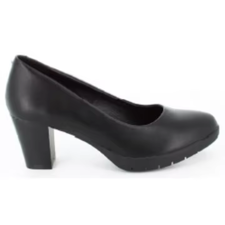 Hispaflex zapato salon con tacon para mujer 2418 color negro - 1