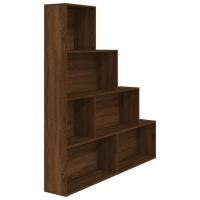 vidaXL Estantería madera contrachapada 155x24x160cm Blanco, Negro, Roble Sonoma Mueble Almacenaje Estantería para Oficina, Estudio, Dormitorio Estantería/Librería/ mueble de Almacenamiento - details 6