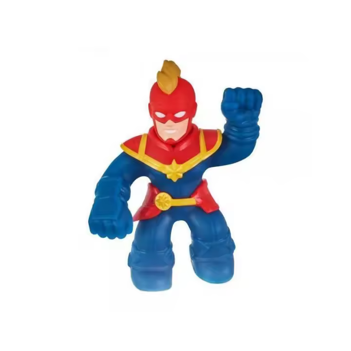 Bandai Heroes Of Goo Jit Zu Figura Capitana Marvel - Juguete de Acción Estirable Sin Ensuciar - 1
