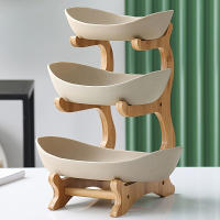 Plato De Madera Para Frutas Y Postres Con Particiones Y Pies Para Cocina Y Comedor Kemorela Originales En China - details 3