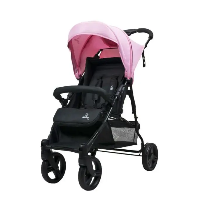Silla de paseo Asalvo Cádiz Candy resistente, con chasis de acero y barra frontal extraíble - 1