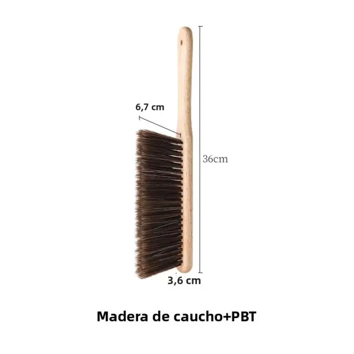 Cepillo De Limpieza Para El Hogar Con Mango Largo De Madera Suave Para Eliminar Polvo Cepillo De Cama Para Sofá Personalizable Con Logo - 1