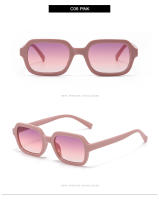 Gafas De Sol Cuadradas Pequeñas Para Ciclismo Moda Mujer Marca Tendencia Amarillas Vintage Protección UV400 Material Poliáctileno - details 8