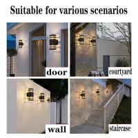 Lámpara De Pared LED Impermeable IP65 E27 Reemplazable Para Exterior Y Interior 3 Colores Para Jardín Puerta Balcón Dormitorio Sala De Estar - details 5