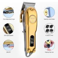 Máquina Cortar Pelo, Cortapelos Hombre Profesional, Cortadora Eléctrica Máquina de Maquillaje with LED Pantalla,Carga rápida USB Cortadora de Pelo para Barba,Apto para familias/Peluqueros - details 3