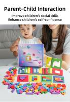 Juego De Mesa Interactivo 3D Puzzle Para Dos Personas Tangram Matemáticos Bloques De Construcción Juego De Enigmas Para Niños - details 10