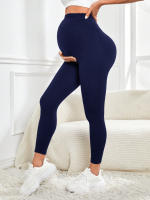 Leggings De Maternidad Para Mujer Con Apoyo En La Barriga Para Ejercicio Y Yoga Talla Grande Terciopelo Suave Y Elástico - details 7