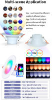 Lámparas LED Inteligentes WiFi Tuya ZigBee3.0 Para Techo Control Remoto Bluetooth Alexa Google Home Luz De Spot Recorrido RGB - details 2