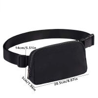 Bolsa De Cintura Minimalista Para Deportes Al Aire Libre Mochila Pequeña De Nylon Sencilla Para Hombres Y Mujeres Ideal Para Viajes Y Correr - details 0
