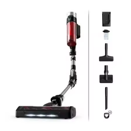 Aspirador escoba Rowenta X-Force 9.60 Flex 100AW, depósito 0.4L, 18V Aspirador escoba sin cable Rowenta X-Force 9.60 Flex con potencia de succión de 100 Airwatts, depósito de 0.4 litros y batería de 18V. Diseño ligero y flexible para una limpieza - 1