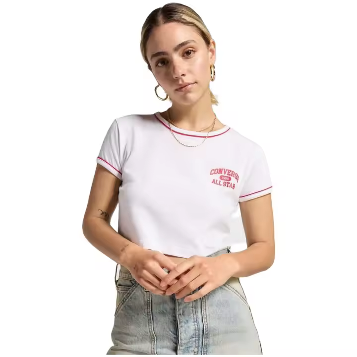 Textil Sportswear marca Converse modelo 10026775-A01 para mujer en color blanco - 1