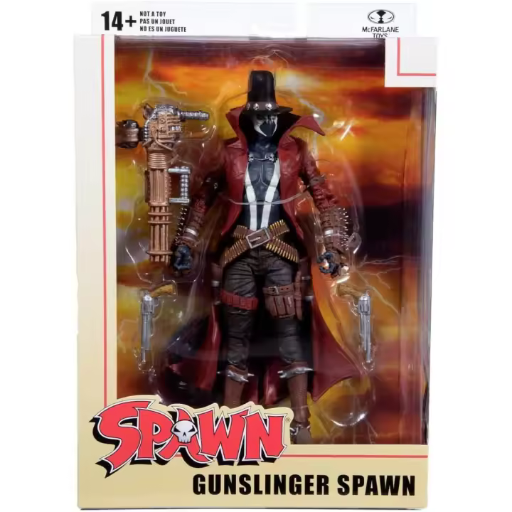 MCFARLANE TOYS -  Spawn Comic - Gunslinger Gatling Gun Spawn -  Figura de acción coleccionable de DC con Accesorios -  Es increíblemente detallada, diseñada con ultra articulación -  Recomendado para mayores de 14 años - 1